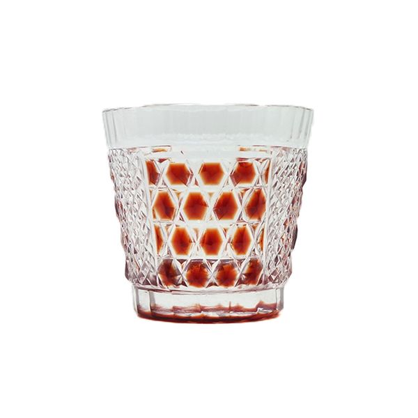 exquisitely carved sglass whiskey cup