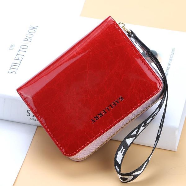 women strip short wallet silver female purse ladies with zipper coin bag money small black for, Red;black
women strip short wallet silver female purse ladies with zipper coin bag money small black for, Red;black