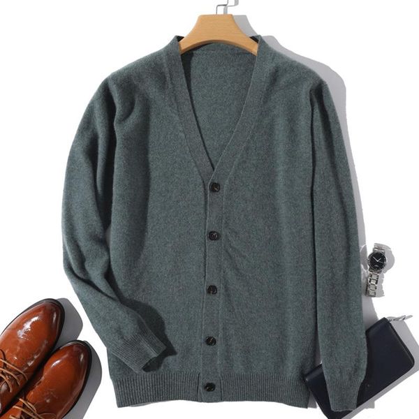 men's sweaters 2021 spring autumn cashmere knitted cardigan v-neck jacket 100%wool sweater casual base coat wild solid color male top, White;black
men's sweaters 2021 spring autumn cashmere knitted cardigan v-neck jacket 100%wool sweater casual base coat wild solid color male top, White;black