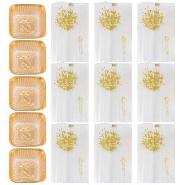 gift wrap 100 sets of egg-yolk puff packing box moon cake storage (golden) 
gift wrap 100 sets of egg-yolk puff packing box moon cake storage (golden)