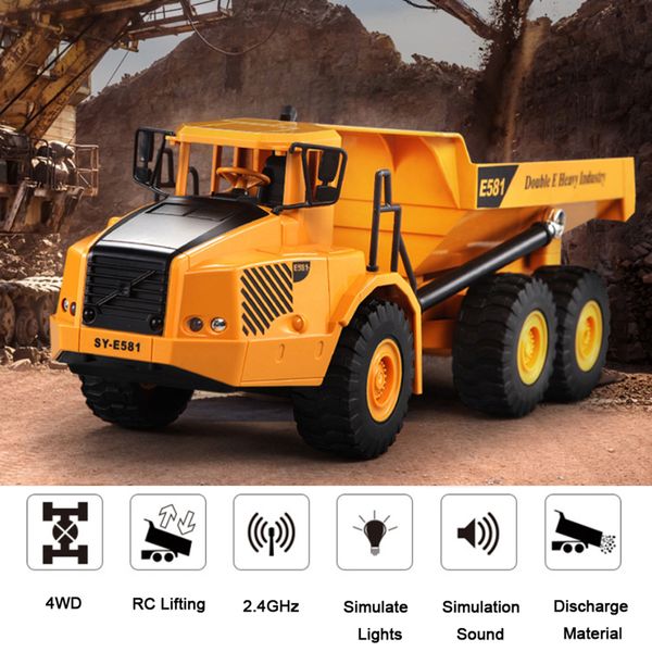 4wd rc car 2.4g 6ch dump truck engineering construction loading dump remote control truck rc trailer model toys for kids gifts
4wd rc car 2.4g 6ch dump truck engineering construction loading dump remote control truck rc trailer model toys for kids gifts