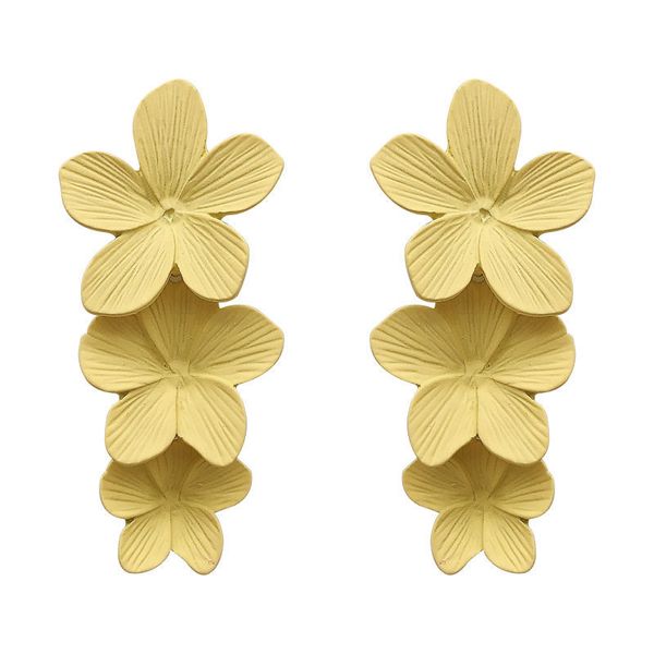 spring and summer yellow three dimensional flower earrings advanced super fairy earrings temperament versatile fairy earrings, Golden;silver
spring and summer yellow three dimensional flower earrings advanced super fairy earrings temperament versatile fairy earrings, Golden;silver