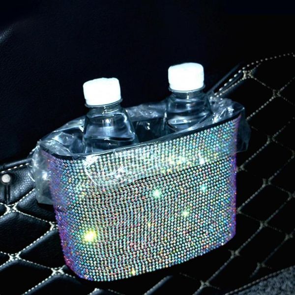 car organizer 60% droprhinestone hanging waste basket trash garbage box container auto accessory
car organizer 60% droprhinestone hanging waste basket trash garbage box container auto accessory