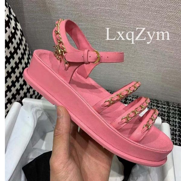 flat platform sandals women thick bottom chain string open toe summer brand casual beach shoes mujer, Black
flat platform sandals women thick bottom chain string open toe summer brand casual beach shoes mujer, Black