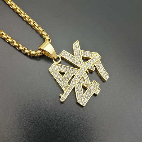 pendant necklaces hip hop men women rock jewelry full zircon gifts gold color bling submachine gun rhinestone pendants charm chains, Silver
pendant necklaces hip hop men women rock jewelry full zircon gifts gold color bling submachine gun rhinestone pendants charm chains, Silver