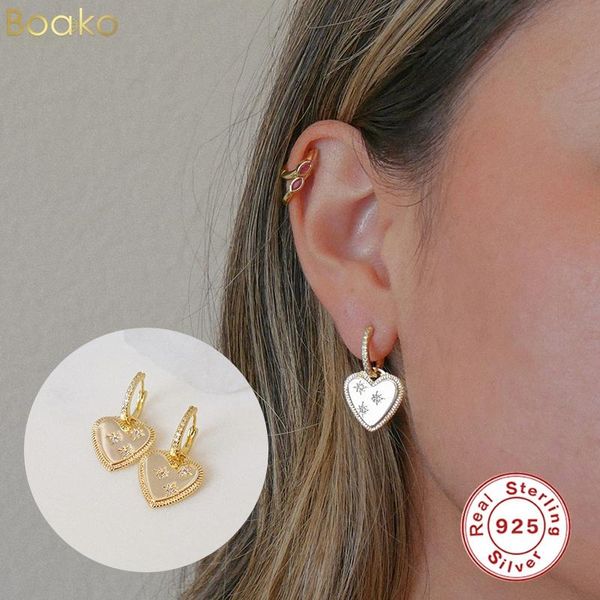 hoop & huggie boako 925 sterling silver trendy gold color heart earrings brilliant bridal engagement wedding jewelry female earring gift, Golden;silver
hoop & huggie boako 925 sterling silver trendy gold color heart earrings brilliant bridal engagement wedding jewelry female earring gift, Golden;silver