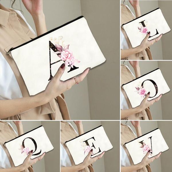 storage bags fashion white cosmetic 26 english alphabet a-z pink flowers makeup bag lipstick travel toiletries organizer
storage bags fashion white cosmetic 26 english alphabet a-z pink flowers makeup bag lipstick travel toiletries organizer