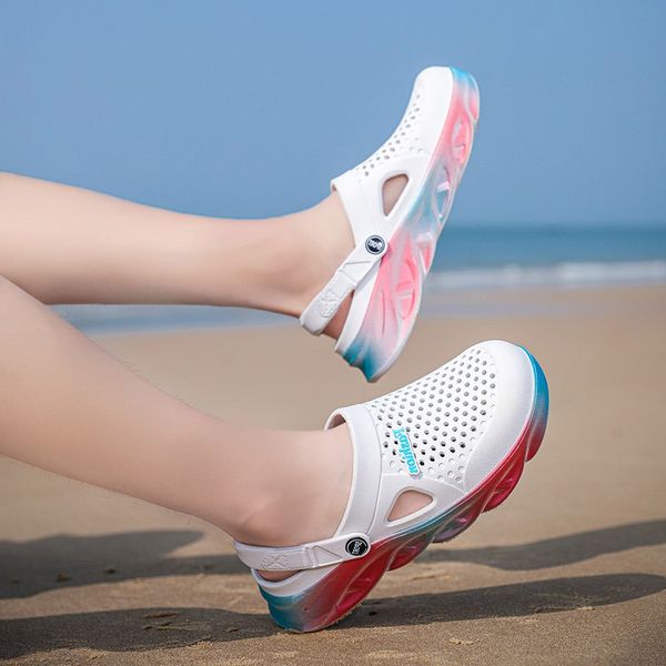 men womens trainers sports size cross-border summer slippers thick-soled beach shoes couple hole shoe outdoors baotou sandals code:25ll-7790, Black
men womens trainers sports size cross-border summer slippers thick-soled beach shoes couple hole shoe outdoors baotou sandals code:25ll-7790, Black
