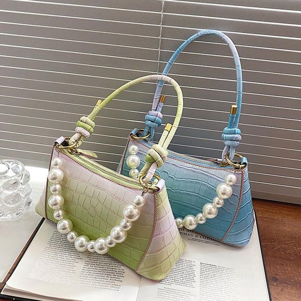 evening bags texture pu leather crocodile pattern underarm bag 2021 fashion pearl chain women's designer summer shoulder
evening bags texture pu leather crocodile pattern underarm bag 2021 fashion pearl chain women's designer summer shoulder