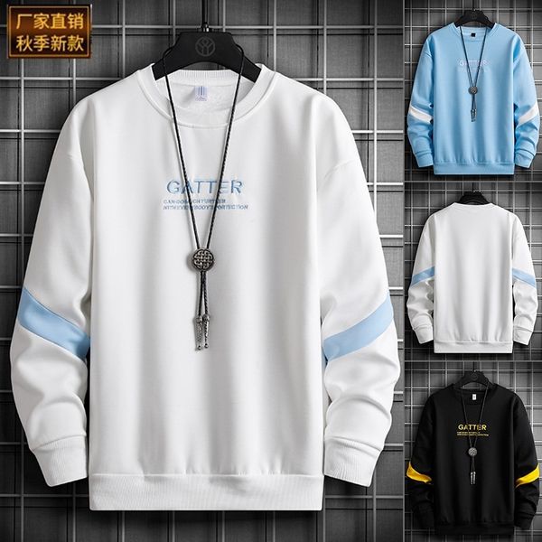 new 2021 autumn korean version round neck pullover long sleeve sweater embroidery trend inside and outside men's wear, Black
new 2021 autumn korean version round neck pullover long sleeve sweater embroidery trend inside and outside men's wear, Black