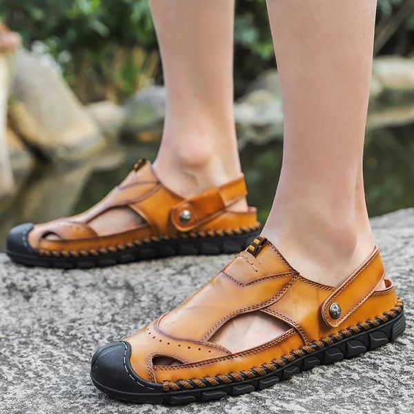 sandals 38-47 cow leather mens sandal two uses man stitch bottom hand made tough toes hiking shoes for summer zy795, Black
sandals 38-47 cow leather mens sandal two uses man stitch bottom hand made tough toes hiking shoes for summer zy795, Black