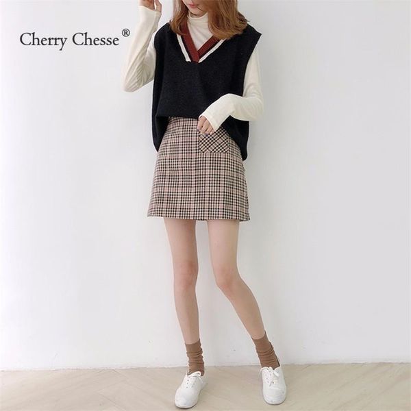 skirts cherry chesse plaid women skirt pocket empire geometric a line mini female autumn slim, Black
skirts cherry chesse plaid women skirt pocket empire geometric a line mini female autumn slim, Black
