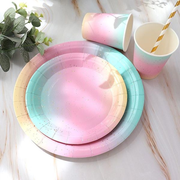 disposable dinnerware dreamy gradient tableware shiny bronzing paper plate cup wedding decorations baby shower birthday party supplies
disposable dinnerware dreamy gradient tableware shiny bronzing paper plate cup wedding decorations baby shower birthday party supplies