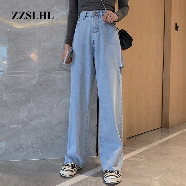 women's jeans 2021 summer high waist female wide leg plus size -4xl ripped for women pockets long straight pants, Blue
women's jeans 2021 summer high waist female wide leg plus size -4xl ripped for women pockets long straight pants, Blue