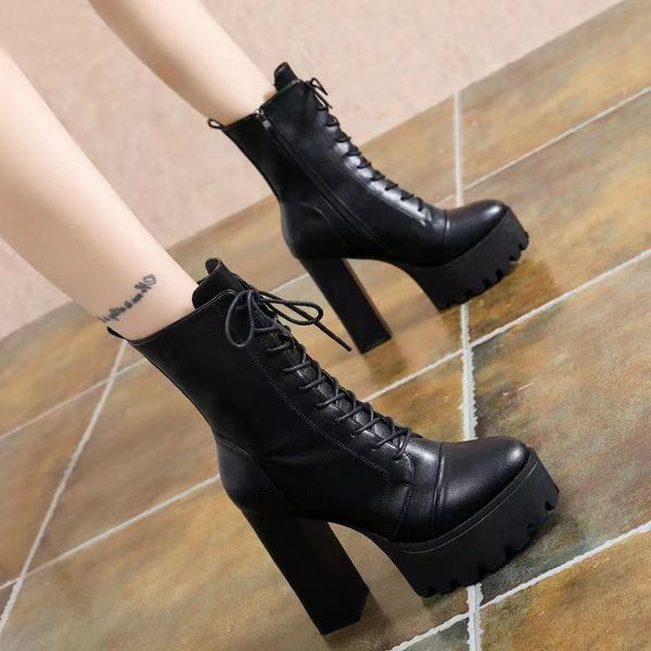 fhanchu lace-up women platform boots2022 new winter shoeshigh heeled short botasblock heelside zipround toeblackdropship, Black
fhanchu lace-up women platform boots2022 new winter shoeshigh heeled short botasblock heelside zipround toeblackdropship, Black