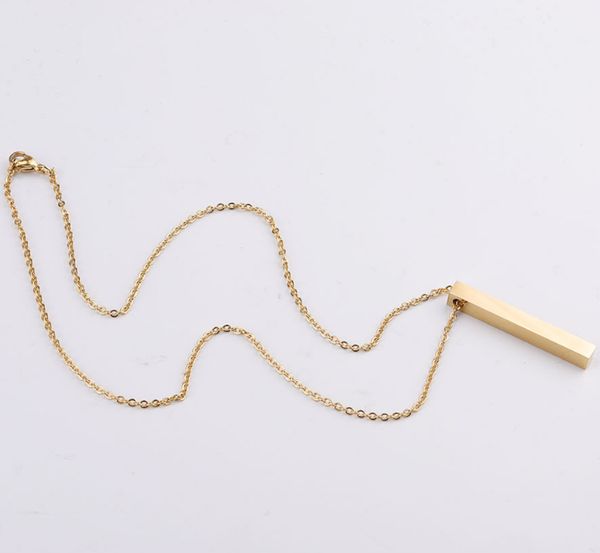 2021 new stainless steel solid bar blank pendant necklace for men women gold silver rainbow chain for laser engraving diy necklaces
2021 new stainless steel solid bar blank pendant necklace for men women gold silver rainbow chain for laser engraving diy necklaces