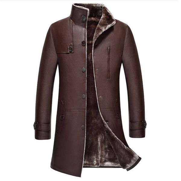 men's fur & faux russian winter mens jackets long european casual mans shearling trench coat for men warm velvet windbreaker clothes, Black
men's fur & faux russian winter mens jackets long european casual mans shearling trench coat for men warm velvet windbreaker clothes, Black