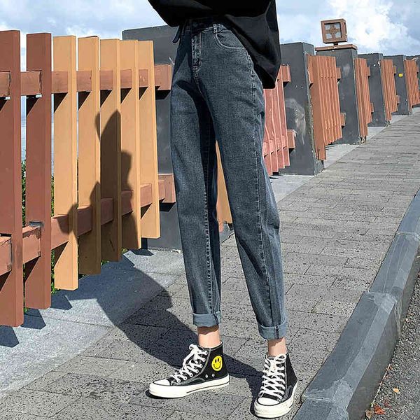 jeans vintage casual brem high-waist in straight street style clothes for female fashion plus size brim pants 2021, Blue
jeans vintage casual brem high-waist in straight street style clothes for female fashion plus size brim pants 2021, Blue