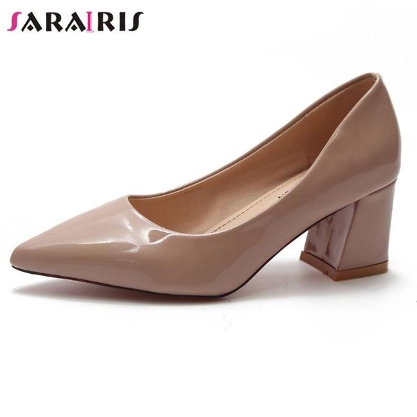 dress shoes sarairis female fashion high hoof heels pumps cool pointed toe women spring patent pu woman, Black
dress shoes sarairis female fashion high hoof heels pumps cool pointed toe women spring patent pu woman, Black
