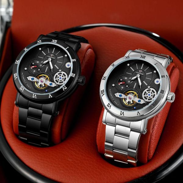 wristwatches forsining men's watches luxury business tourbillon automatic clock mechanical watch waterproof men wristwatch relogio masc, Slivery;brown
wristwatches forsining men's watches luxury business tourbillon automatic clock mechanical watch waterproof men wristwatch relogio masc, Slivery;brown