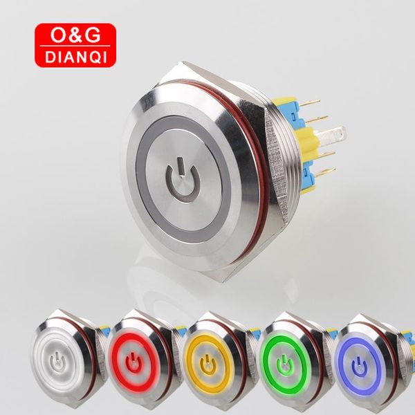 smart home control 30mm waterproof push button switch self locking momentary with power symbol ring led metal for computer
smart home control 30mm waterproof push button switch self locking momentary with power symbol ring led metal for computer