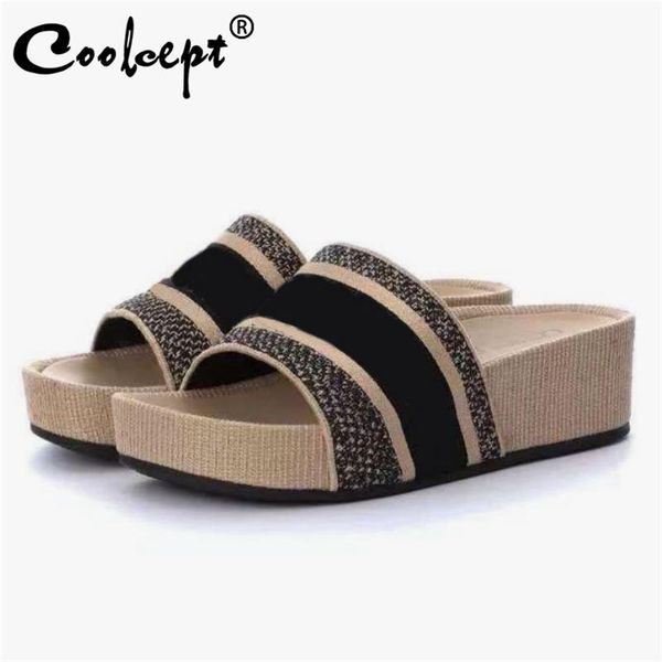 sandals coolcept 2022 fashion shoes women slippers platform thick bottom wedge heel vacation casual ladies footwear size 35-41, Black
sandals coolcept 2022 fashion shoes women slippers platform thick bottom wedge heel vacation casual ladies footwear size 35-41, Black