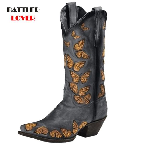 boots size 35-43 embriodery butterfly vintage square heels autumn winter for woman western cowboy botas female punk shoe, Black
boots size 35-43 embriodery butterfly vintage square heels autumn winter for woman western cowboy botas female punk shoe, Black