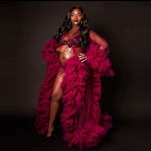 african burgundy prom dresses for pregnant women fluffy ruffles robe long party gowns for pography maternity nightgowns293j, Black
african burgundy prom dresses for pregnant women fluffy ruffles robe long party gowns for pography maternity nightgowns293j, Black