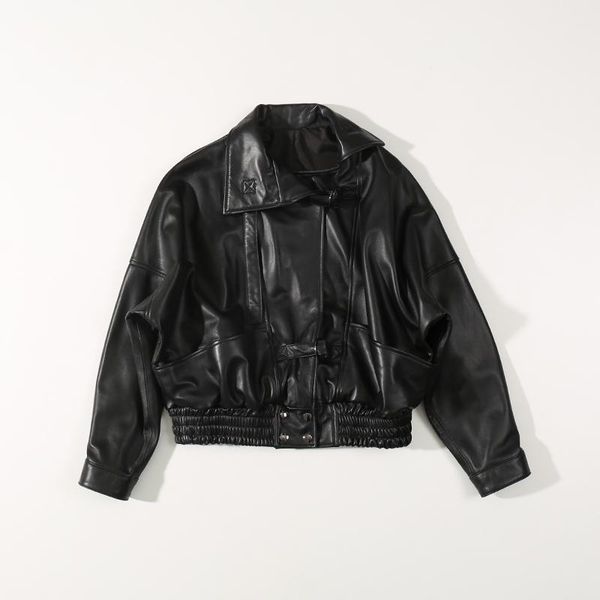 women's leather & faux 2021 autumn sheepskin long-sleeved women short jacket genuine, Black
women's leather & faux 2021 autumn sheepskin long-sleeved women short jacket genuine, Black