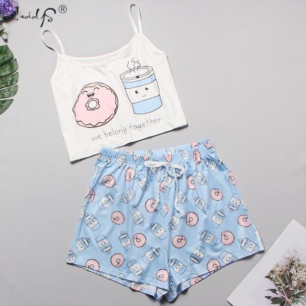 cute cartoon print cami and womens sleepwears shorts pajama set casual pj women summer sleeveless sleepwear sets, Black;red
cute cartoon print cami and womens sleepwears shorts pajama set casual pj women summer sleeveless sleepwear sets, Black;red