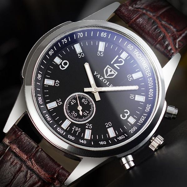 wristwatches yazole brand men's quartz watch luminous pointer waterproof casual clock luxury business wrist, Slivery;brown
wristwatches yazole brand men's quartz watch luminous pointer waterproof casual clock luxury business wrist, Slivery;brown