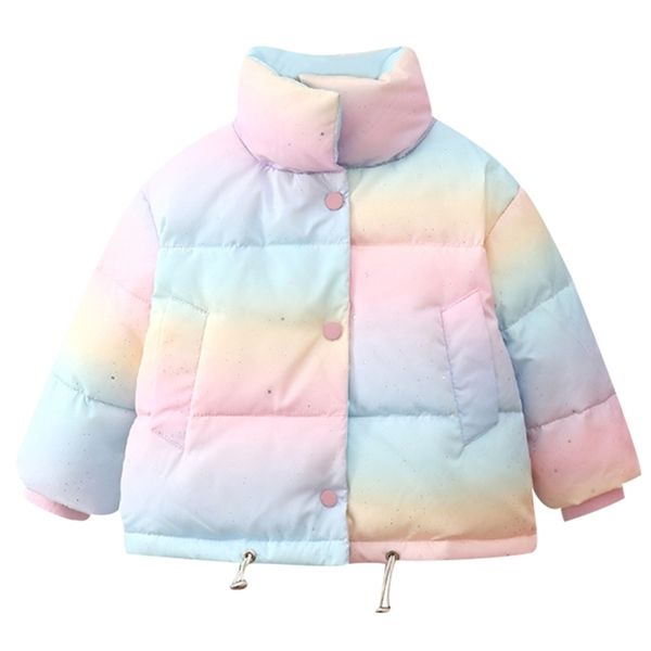 girls rainbow colorful down jacket winter girls baby thickened plush waterproof hooded cotton 211203, Blue;gray
girls rainbow colorful down jacket winter girls baby thickened plush waterproof hooded cotton 211203, Blue;gray
