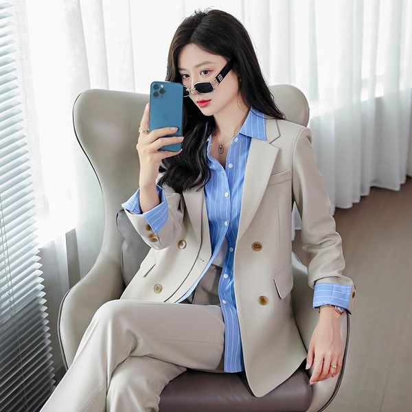 women's two piece pants spring and autumn long sleeve blazer collocation trouser female jacket with set 2 pieces office suits for women, White
women's two piece pants spring and autumn long sleeve blazer collocation trouser female jacket with set 2 pieces office suits for women, White