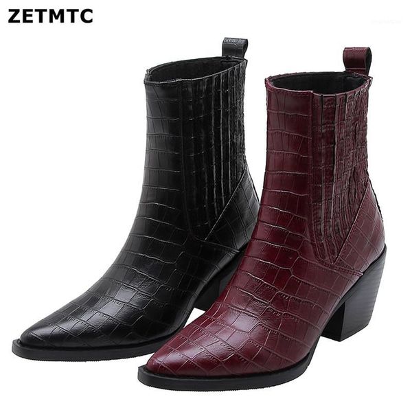 boots brand fashion embossed microfiber leather women's ankle pointed toe western cowboy women wedges riding runway1, Black
boots brand fashion embossed microfiber leather women's ankle pointed toe western cowboy women wedges riding runway1, Black