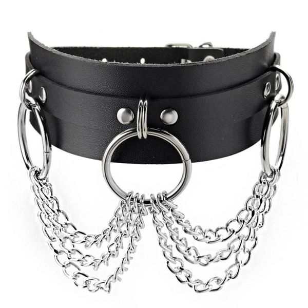 chokers punk link chain rock leather choker necklaces gothic harajuku necklace for women cosplay goth fashion charm colar jewelry gift, Golden;silver
chokers punk link chain rock leather choker necklaces gothic harajuku necklace for women cosplay goth fashion charm colar jewelry gift, Golden;silver