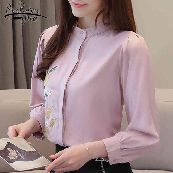 women and blouse flower embroidery shirt female fashion s s shirts 2716 50 210521, White
women and blouse flower embroidery shirt female fashion s s shirts 2716 50 210521, White