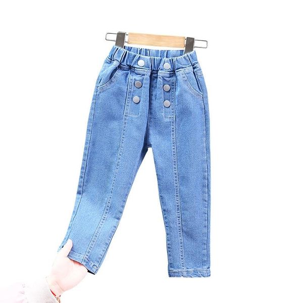 jeans 3 style spring and autumn fashion kids elastic waist trousers for girls pants children's clothing, Blue
jeans 3 style spring and autumn fashion kids elastic waist trousers for girls pants children's clothing, Blue