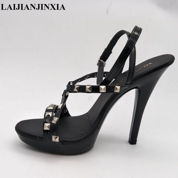 fashion sandals platform party shoes ladies stiletto 13cm extreme high heels woman zapatos mujer, Black
fashion sandals platform party shoes ladies stiletto 13cm extreme high heels woman zapatos mujer, Black