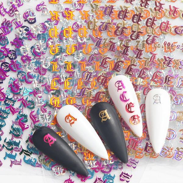 stickers & decals holographic alphabet letter 3d nail sticker laser english word bronzing decal slider adhesive manicure nails decoration, Black
stickers & decals holographic alphabet letter 3d nail sticker laser english word bronzing decal slider adhesive manicure nails decoration, Black