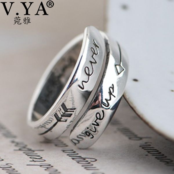 v.ya 925 sterling silver retro fashion never give up silver rings women's temperament silver rings valentine's day gift jewelry 21
v.ya 925 sterling silver retro fashion never give up silver rings women's temperament silver rings valentine's day gift jewelry 21