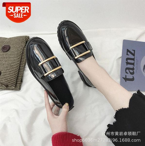 korean version of the round head square buckle low heel all-match casual non-slip flat bottom one foot british single shoes women #cd6o, Black
korean version of the round head square buckle low heel all-match casual non-slip flat bottom one foot british single shoes women #cd6o, Black