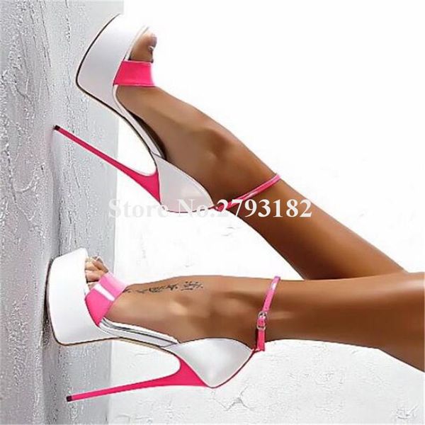 brand design women open toe one strap high platform stiletto heel sandals ankle patchwork club shoe, Black
brand design women open toe one strap high platform stiletto heel sandals ankle patchwork club shoe, Black