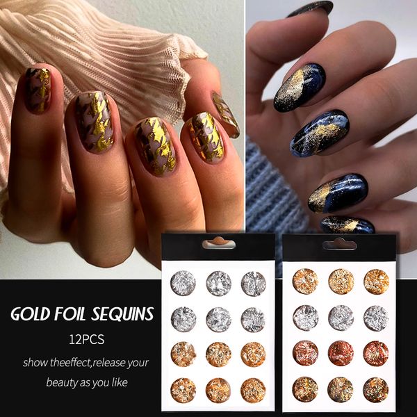 12 pcs/set multicolor ultra-thin foil for nails art decorations fashion nail stickers accessories diy manicure, Silver;gold
12 pcs/set multicolor ultra-thin foil for nails art decorations fashion nail stickers accessories diy manicure, Silver;gold