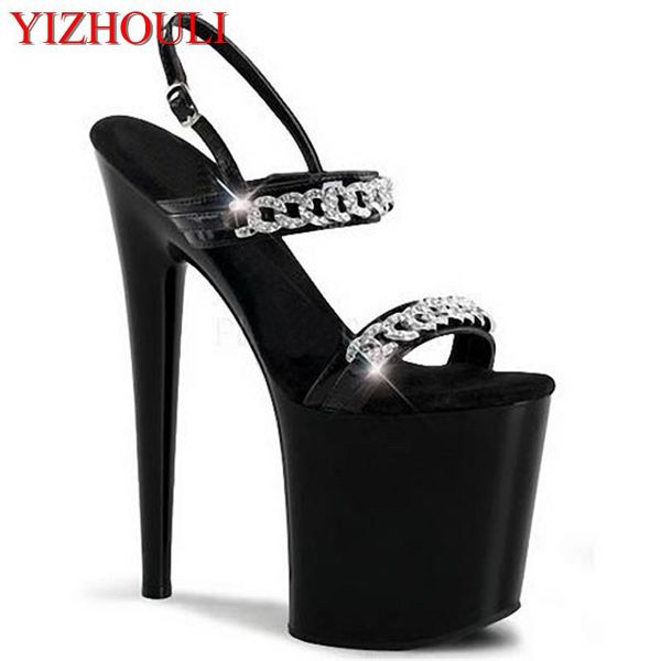 noble metal decoration shoes black stage performance ultra fine with waterproof 20 cm sandals
noble metal decoration shoes black stage performance ultra fine with waterproof 20 cm sandals