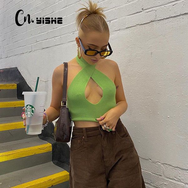 cnyishe halter backless crop women tshirts tees fashion summer sleeveless solid regular cropped shirts female tee 210419, White
cnyishe halter backless crop women tshirts tees fashion summer sleeveless solid regular cropped shirts female tee 210419, White