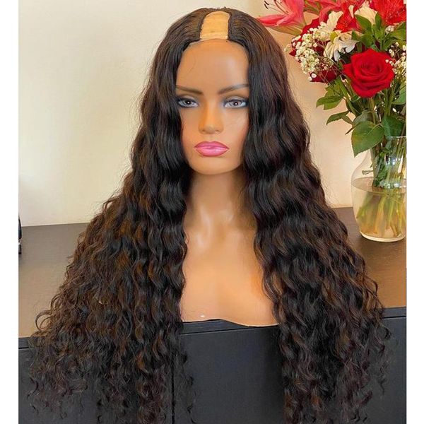 lace wigs brazilian deep wave 200density 1x4 u part human hair for black women machine made opening glueless remy, Black;brown
lace wigs brazilian deep wave 200density 1x4 u part human hair for black women machine made opening glueless remy, Black;brown