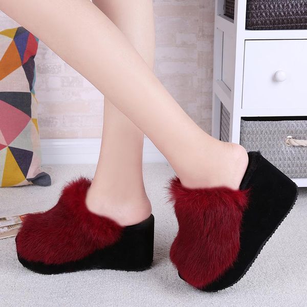 slippers women's furry ladies cute plush hair fluffy fur super high for women, Black
slippers women's furry ladies cute plush hair fluffy fur super high for women, Black
