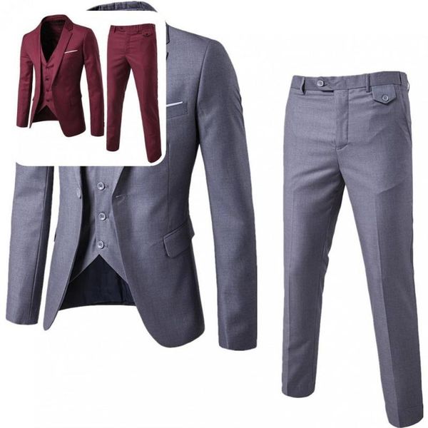 men's suits & blazers slim 1 set attractive pure color buttons men suit outfit formal long sleeve for party, White;black
men's suits & blazers slim 1 set attractive pure color buttons men suit outfit formal long sleeve for party, White;black