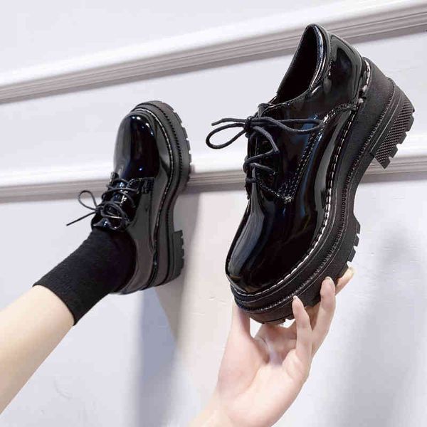 dress shoes women's platform oxfords shallow mouth all-match british style casual female sneakers flats round toe clogs leather kx, Black
dress shoes women's platform oxfords shallow mouth all-match british style casual female sneakers flats round toe clogs leather kx, Black