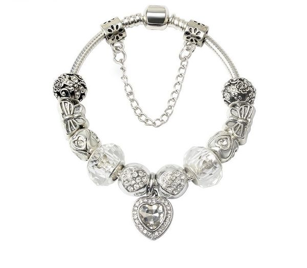 fashion pandora style charm bracelet women 925 sterling silver murano lampwork beads bangle heart crystal pendants bracelets jewelry girls, Golden;silver
fashion pandora style charm bracelet women 925 sterling silver murano lampwork beads bangle heart crystal pendants bracelets jewelry girls, Golden;silver